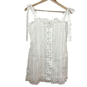 Shellsea White Dress, Sundress, beach, Large